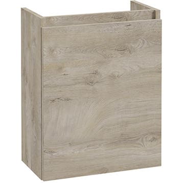 Wiesbaden Alvara Fonteinkast - 40x22x50cm - Grijs Eiken, Ophalen of Verzenden, Nieuw