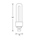 Bailey LED PL-S 3W/840/2P | vervangt Philips PL-S 7W/840/..., Ophalen of Verzenden, Nieuw