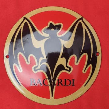 Aus Sammlung - Bacardi - Emaille bord - Metaal, Emaille