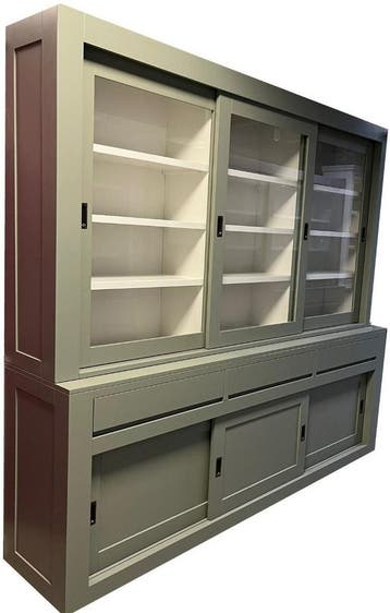 Buffetkast Engels groen Enschede 240cm soft close, Ophalen of Verzenden, Nieuw