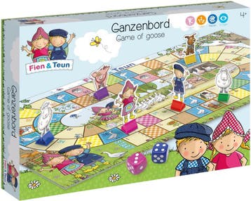Fien & Teun Ganzenbord | Bambolino Toys - Gezelschapsspellen, Hobby en Vrije tijd, Verzenden, Nieuw