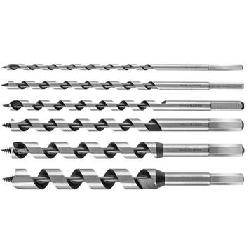 Hout spiraalboor set - 6 stuks - 230mm, Ophalen of Verzenden, Nieuw