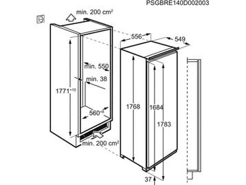 AEG LongFresh Koelkast inbouw 178 cm SFE818E9ZC, Verzenden, Nieuw