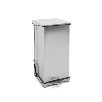 Industriële pedaalemmer 90 ltr - Mat RVS, Verzenden, Nieuw