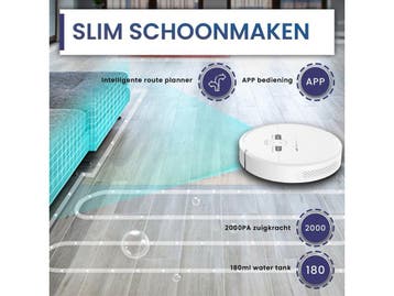 Heevey Robotstofzuiger - Dweilfunctie - Slimme navigatie -, Verzenden, Zo goed als nieuw