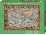 Map Art - Willem Blaeu World (1500 stukjes) | Heye - Puzzels, Verzenden, Nieuw