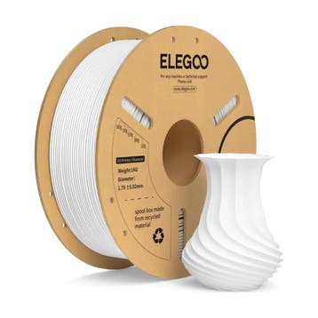 ELEGOO PLA+ filament 1,75 mm wit 1 kg, Verzenden, Nieuw