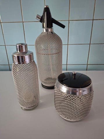 Merkuria - Cocktailshaker (3) - Roestvrij staal - Merkuria, Antiek en Kunst