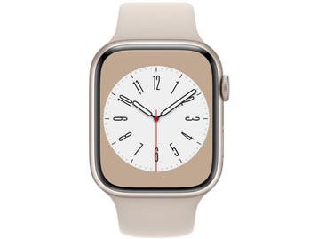 Apple Watch Series 8 - 45mm - Aluminium - Sterrenlicht - GPS, Verzenden, Zo goed als nieuw, Apple