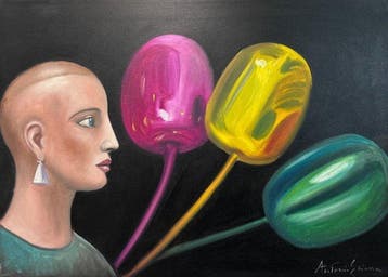 Antonio Sciacca (1957) - Koons + Madonna lignea, Antiek en Kunst, Kunst | Schilderijen | Klassiek