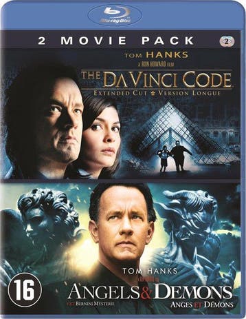 2 in 1 The Da Vinci Code plus Angels and Demons (blu-ray, Ophalen of Verzenden, Zo goed als nieuw