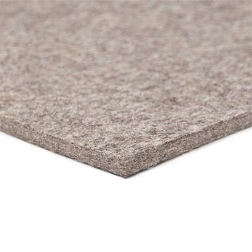 Wolvilt - Grijs (gemêleerd) - 50cm x 50cm - Dikte: 10 mm...