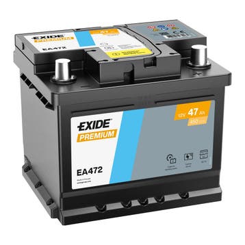 Exide Premium accu | EA472 | 12V 47Ah, Ophalen of Verzenden, Nieuw