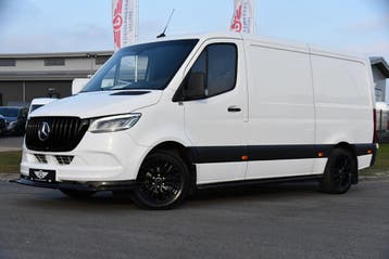 Zakelijke Lease |  Mercedes-Benz Sprinter 319 V6 3.0 CDI L2H, Automaat, Stof, Gebruikt, Wit
