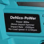 Boor Hamer PROF 18V Past op Makita Accu 800W SDS-PLUS  26MM, Doe-het-zelf en Verbouw, Verzenden, Nieuw