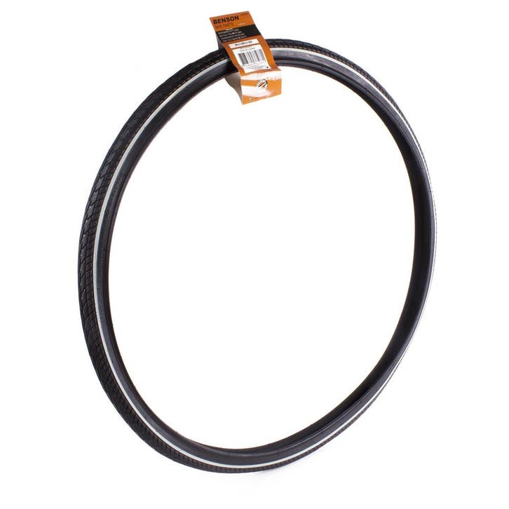 Benson Retro buitenband - Zwart met witte bies - Lekbeste..., Fietsen en Brommers, Fietsonderdelen, Band, Nieuw, Ophalen of Verzenden