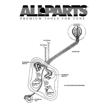 Allparts EP4140000 wiring kit voor Gibson Les Paul, Ophalen of Verzenden, Nieuw