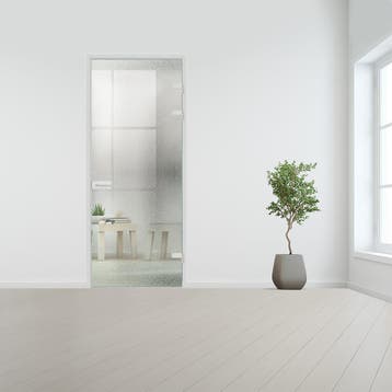 Glazen binnendeur XL voor opdek kozijn aluminium beslag-Crep, Ophalen of Verzenden, Nieuw