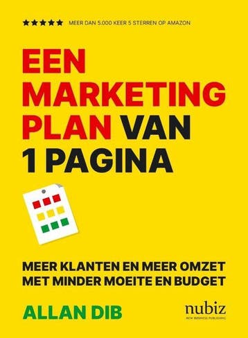 9789492790422 Een marketingplan van 1 pagina, Verzenden, Nieuw, Allan Dib