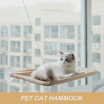 Hangmat voor Katten: Zonovergoten Raamzitje met Sterke Draag, Verzenden, Nieuw