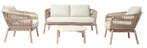 Lago Como Sofaset 4-delig zand-licht bruin - Loungeset, Nieuw