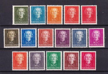 Nederland 1949 - Koningin Juliana kleine En Face - NVPH, Postzegels en Munten, Gestempeld