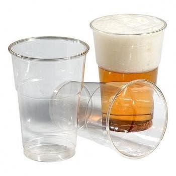 Doos plastic bierbekers, Ophalen of Verzenden