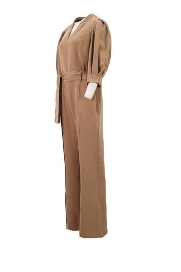 Aaiko Jumpsuit in maat L Beige, Aaiko, Verzenden, Zo goed als nieuw, Beige