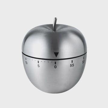 RVS Keuken Timer - Mechanisch, 60 Minuten, Eivormig & Appelv, Verzenden, Nieuw