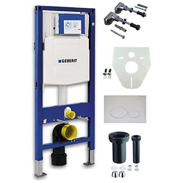 Geberit Duofix UP-320 Inbouwreservoir + Drukplaat Wit, Doe-het-zelf en Verbouw, Sanitair, Ophalen of Verzenden, Nieuw