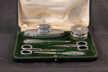 Toiletset - .925 zilver