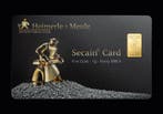 1 gram goudbaar - Heimerle Meule Secain card, Verzenden, Goud