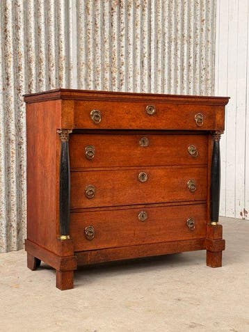 Ladekast - Commode. dressoir, buffet, ladenkast - Verguld