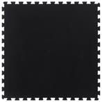 vidaXL Rubbertegel 12 mm 100x100 cm zwart, Verzenden, Nieuw