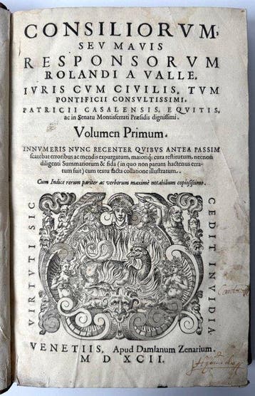 Rolandi a Valle - CONSILIORUM SEV MAVIS RESPONSORUM ROLANDI