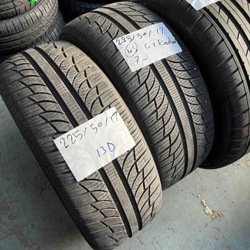 2 x GT Radial 225-50-17 4 Seizoenbanden 7mm, Gebruikt, 17 inch, Ophalen of Verzenden, All Season