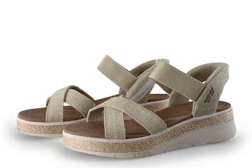 Skechers Sandalen in maat 38 Beige, Skechers, Verzenden, Beige, Sandalen of Muiltjes
