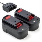 2x Black & Decker A1718 / A18 / HPB18, 123accu huismerk, Verzenden, Nieuw
