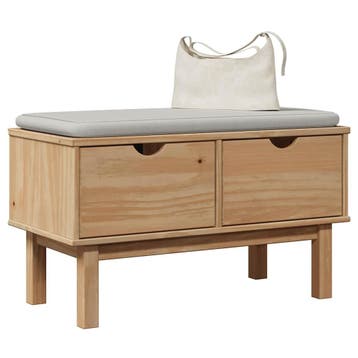 vidaXL Gangbankje OTTA 80x40x45 cm massief grenenhout, Verzenden, Nieuw