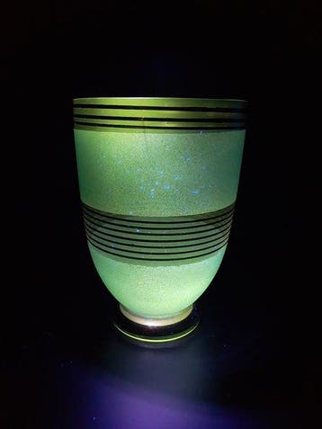 verreries de Scailmont - Vaas - Glas - Vaas en ouraline