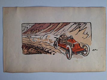 Ernest Montaut - Paris - Vienne 1902, Marcel Renault nella, Nieuw