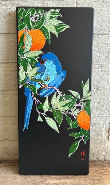 Emaille kunstplaquette - Jean Neuhaus limited edition 1968 -