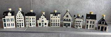 KLM-huisje - Bols - Negen KLM huisjes - Genummerd 91 t/m 99, Antiek en Kunst