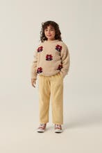 Flowers ecru jumper 104, Kinderen en Baby's, Ophalen of Verzenden, Nieuw, Meisje, Trui of Vest