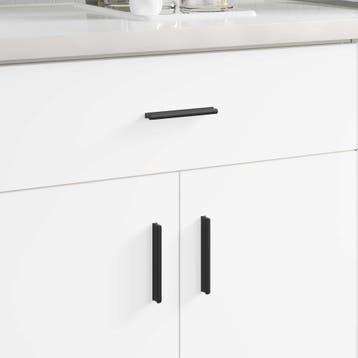 vidaXL Handvat 973 st Zwart 106 x 7,4 x 15,5 mm Aluminium, Doe-het-zelf en Verbouw, Hang- en Sluitwerk, Verzenden, Nieuw