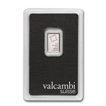Platina 2.5 gram Valcambi, Verzenden, Losse munt