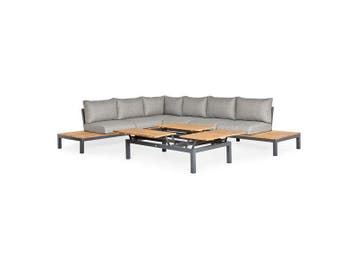 Suns memphis platform teak lounge set XL rechts, Nieuw