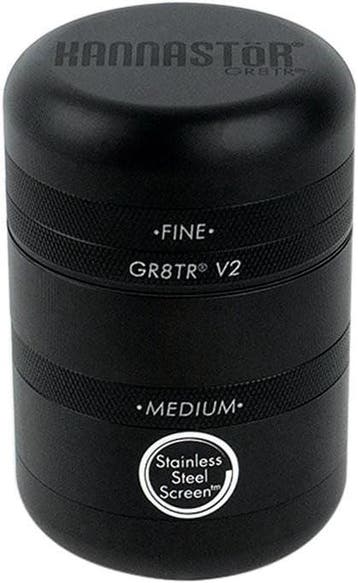 GR8TR V2 Grinder Zwart | Gehard Aluminium | Tweedekansje..., Ophalen of Verzenden, Nieuw