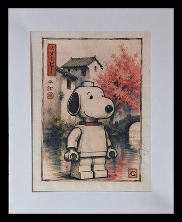 Emma Wildfang - Snoopy - Lego inspired Series -Anime Ukiyo, Nieuw