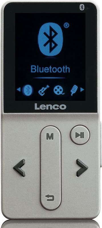 MP3/MP4 Speler - Bluetooth - Inc. 8GB SD - Grijs - Lenco •, Verzenden, Zo goed als nieuw